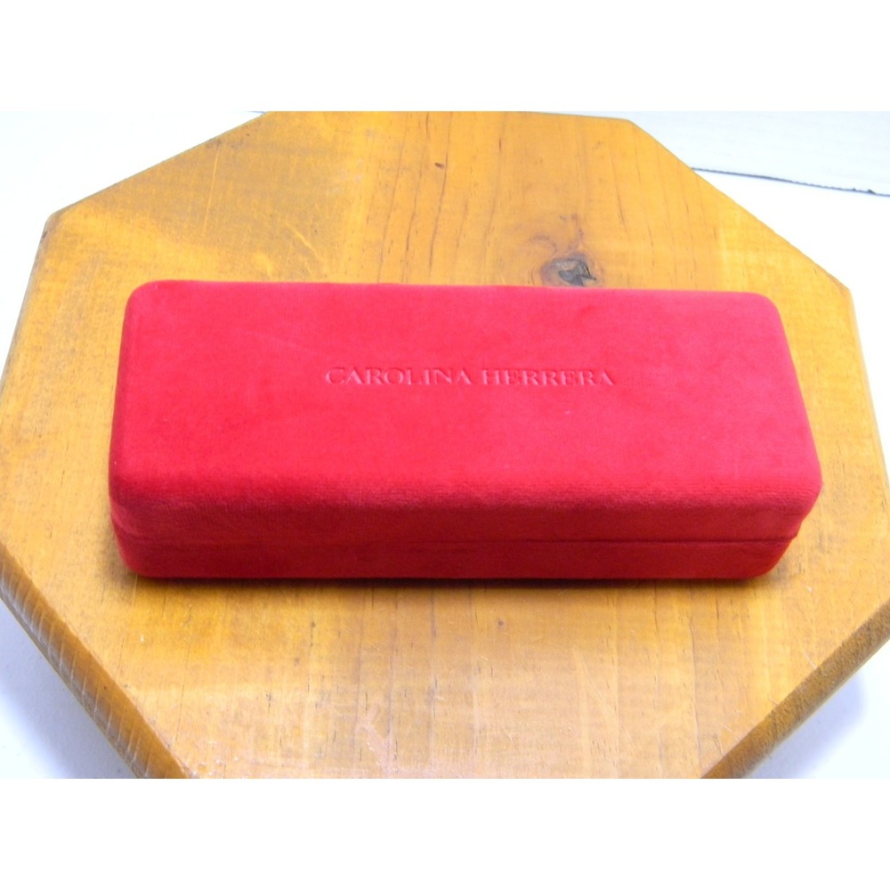 Carolina Herrera Red Velvet Eyeglasses Sunglasses Hard Case Only Designer